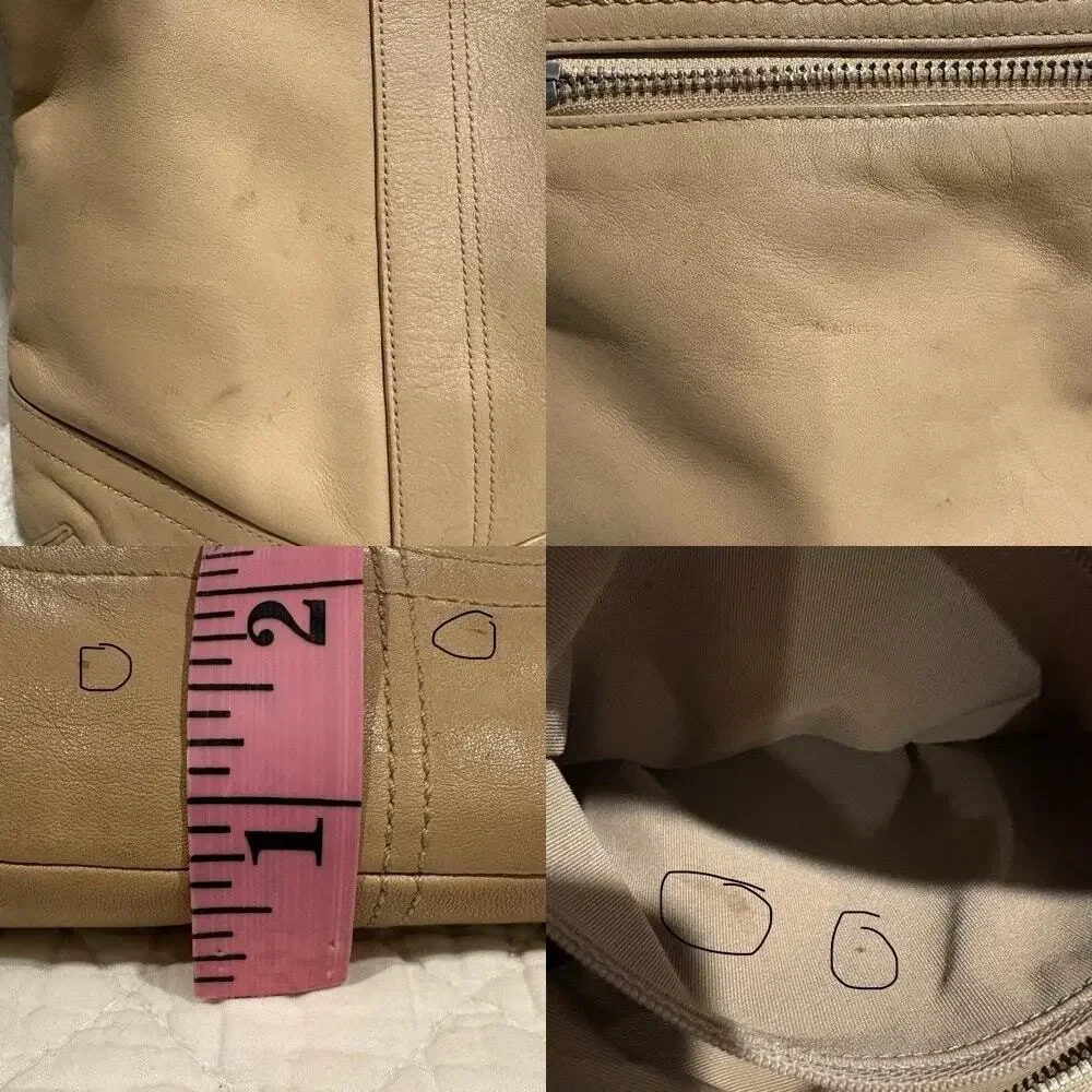 COACH N L0782-F10938 Leather Handbags Crossbody Tan w/Hazelnut Leather Strap